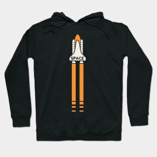 Space Shuttle Blasting Away Hoodie